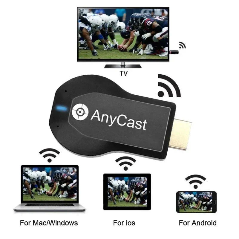 4K 1080P HDMI-compatible TV Stick M2 Plus Wireless WiFi Display TV Dongle Receiver for DLNA Airplay Miracast for AnyCast for IOS
